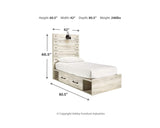 Cambeck Twin Panel Bed with 4 Storage Drawers