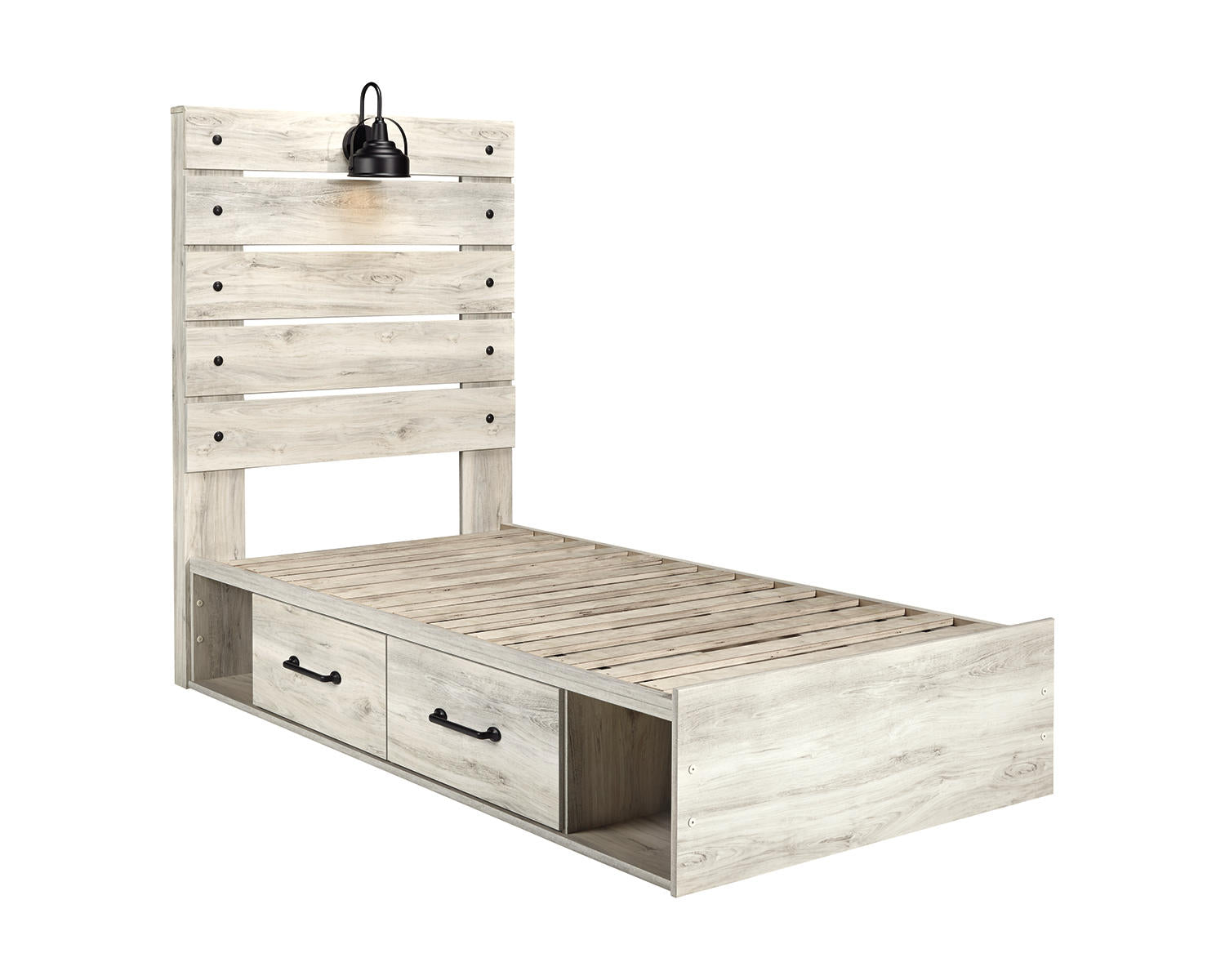 Cambeck Twin Panel Bed with 4 Storage Drawers