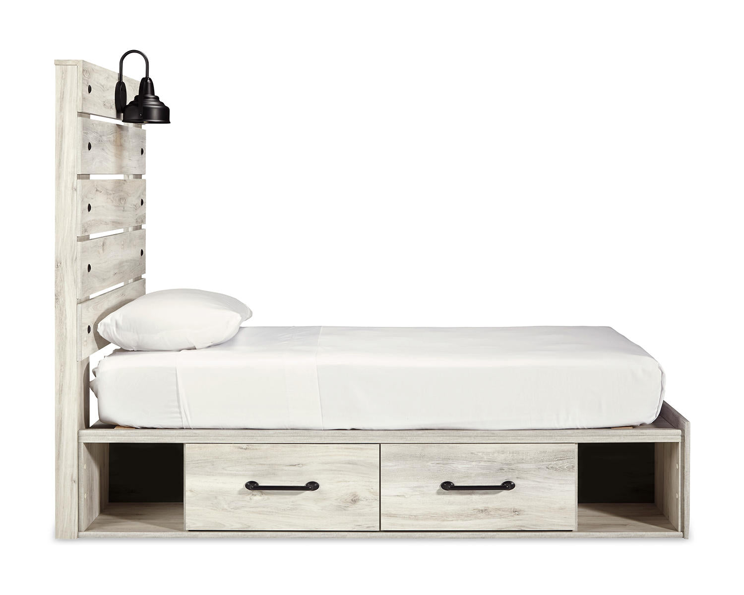 Cambeck Twin Panel Bed with Storage, Dresser, Mirror, Chest and 2 Nightstands