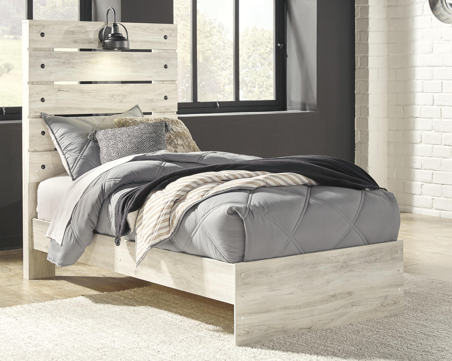 Cambeck Twin Panel Bed, Dresser, Mirror, Chest, and Nightstand