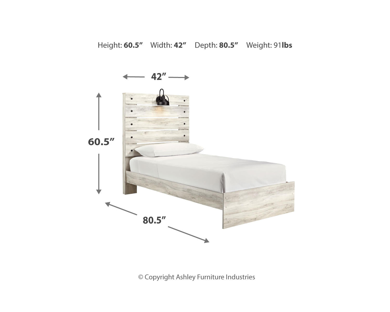 Cambeck Twin Panel Bed, Dresser, Mirror and Nightstand