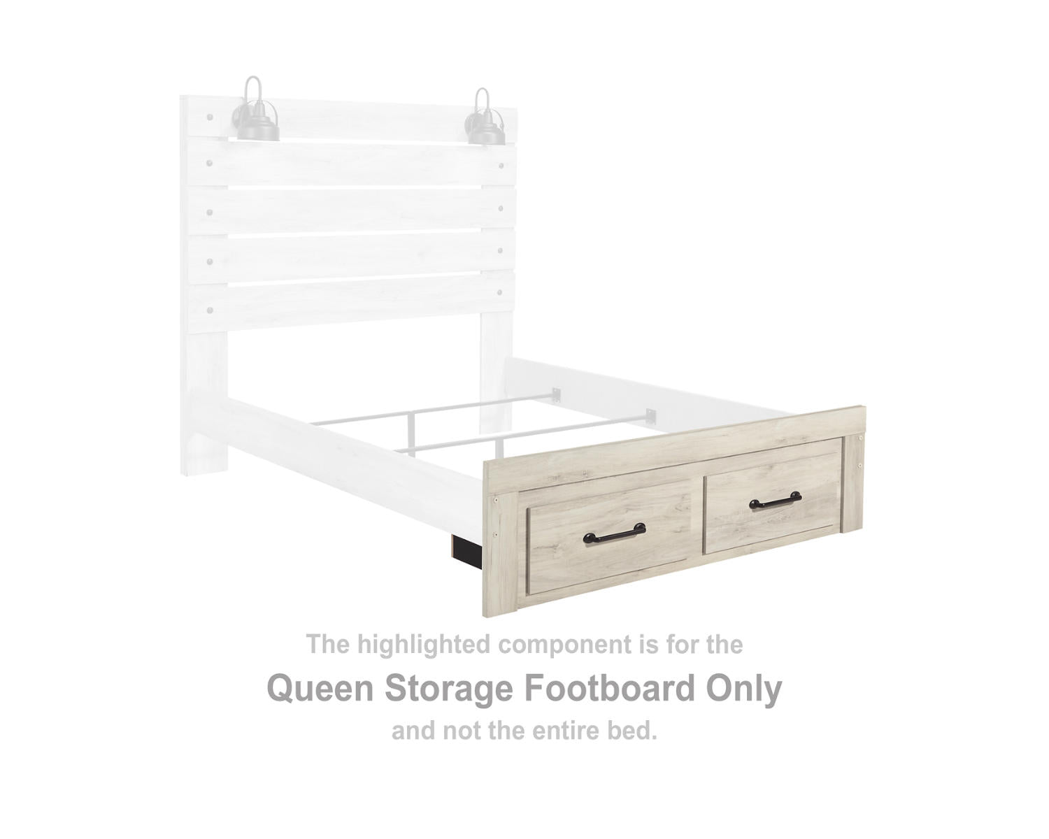 Cambeck Queen Storage Footboard