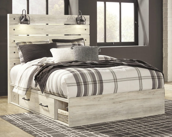 Cama Queen Cambeck con dos cajones de almacenamiento