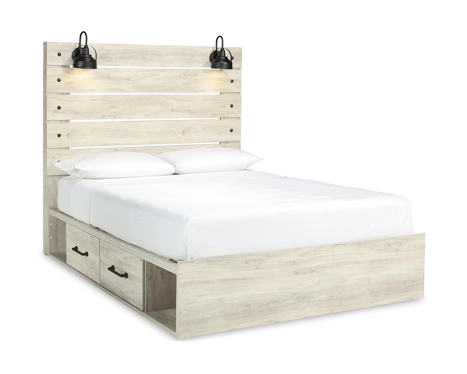 Cambeck Queen Panel Bed with Storage, Dresser, Mirror, Chest and 2 Nightstands