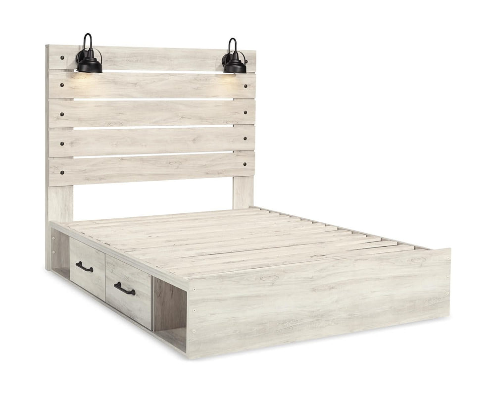 Cambeck Queen Panel Bed with Storage, Dresser, Mirror and 2 Nightstands