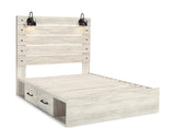 Cambeck Queen Panel Bed with Storage, Dresser, Mirror and 2 Nightstands