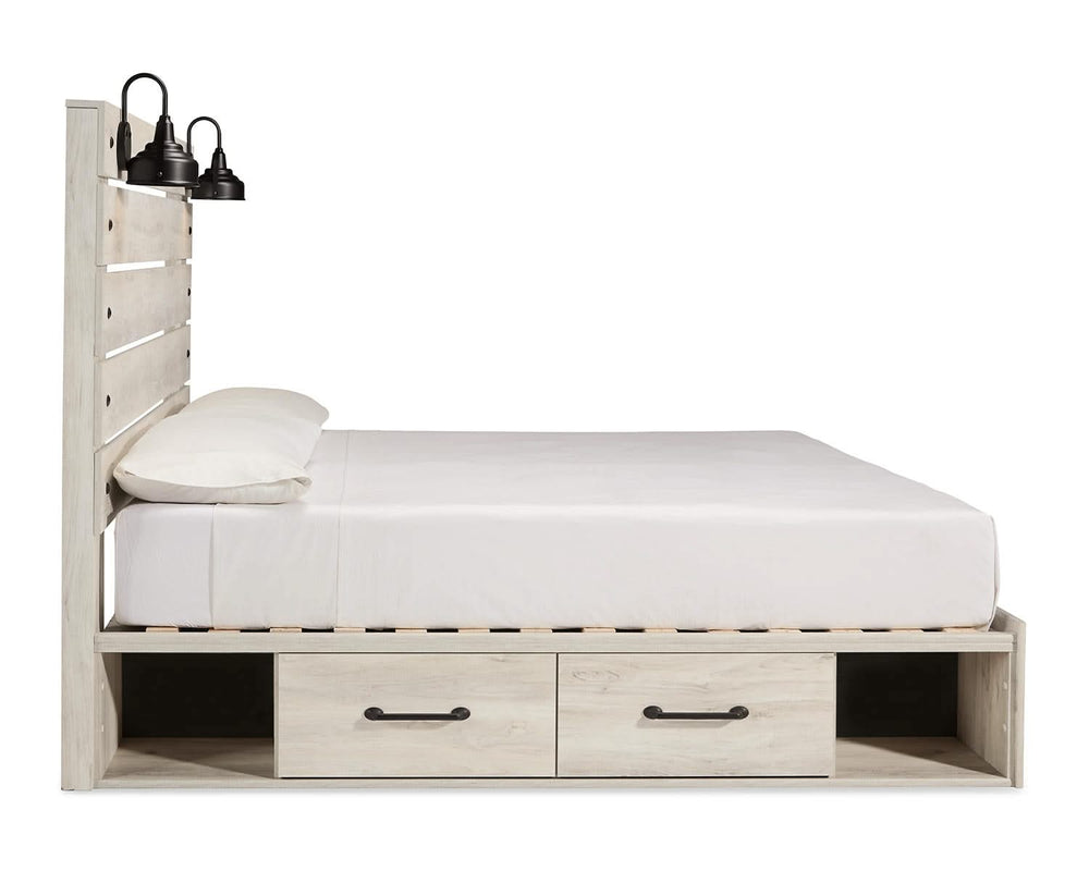 Cambeck King Panel Storage Bed, Dresser and 2 Nightstands