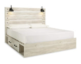 Cama King Cambeck con 4 cajones de almacenamiento