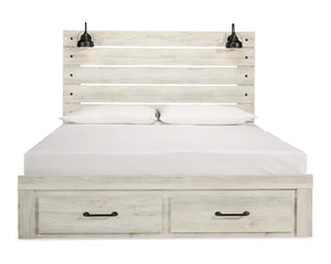 Cambeck King Panel Bed with 2 Storage Drawers