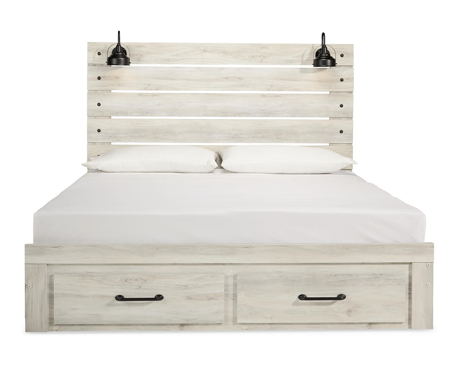 Cambeck King Storage Bed, 2 Dressers, Mirror, and 2 Nightstands