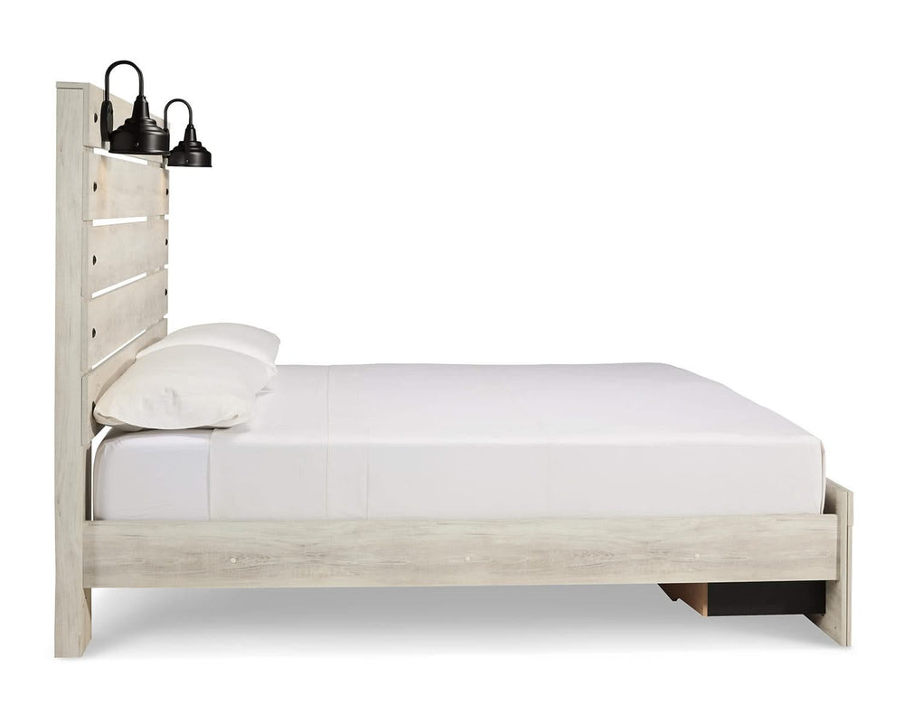 Cambeck King Panel Bed with 2 Storage Drawers