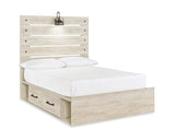 Cambeck Full Panel Bed with 2 Storage Drawers