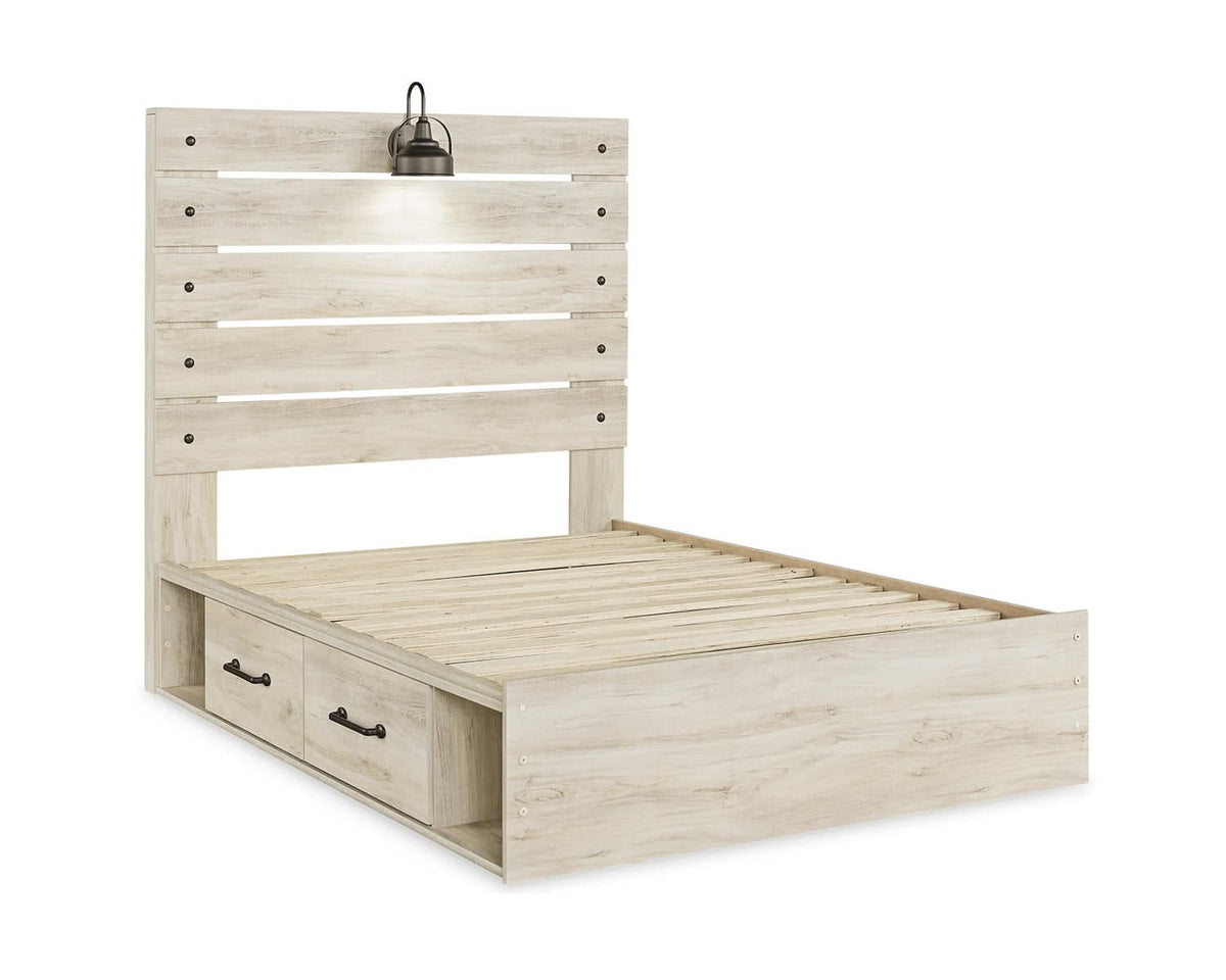 Cambeck Full Panel Bed with 2 Storage Drawers