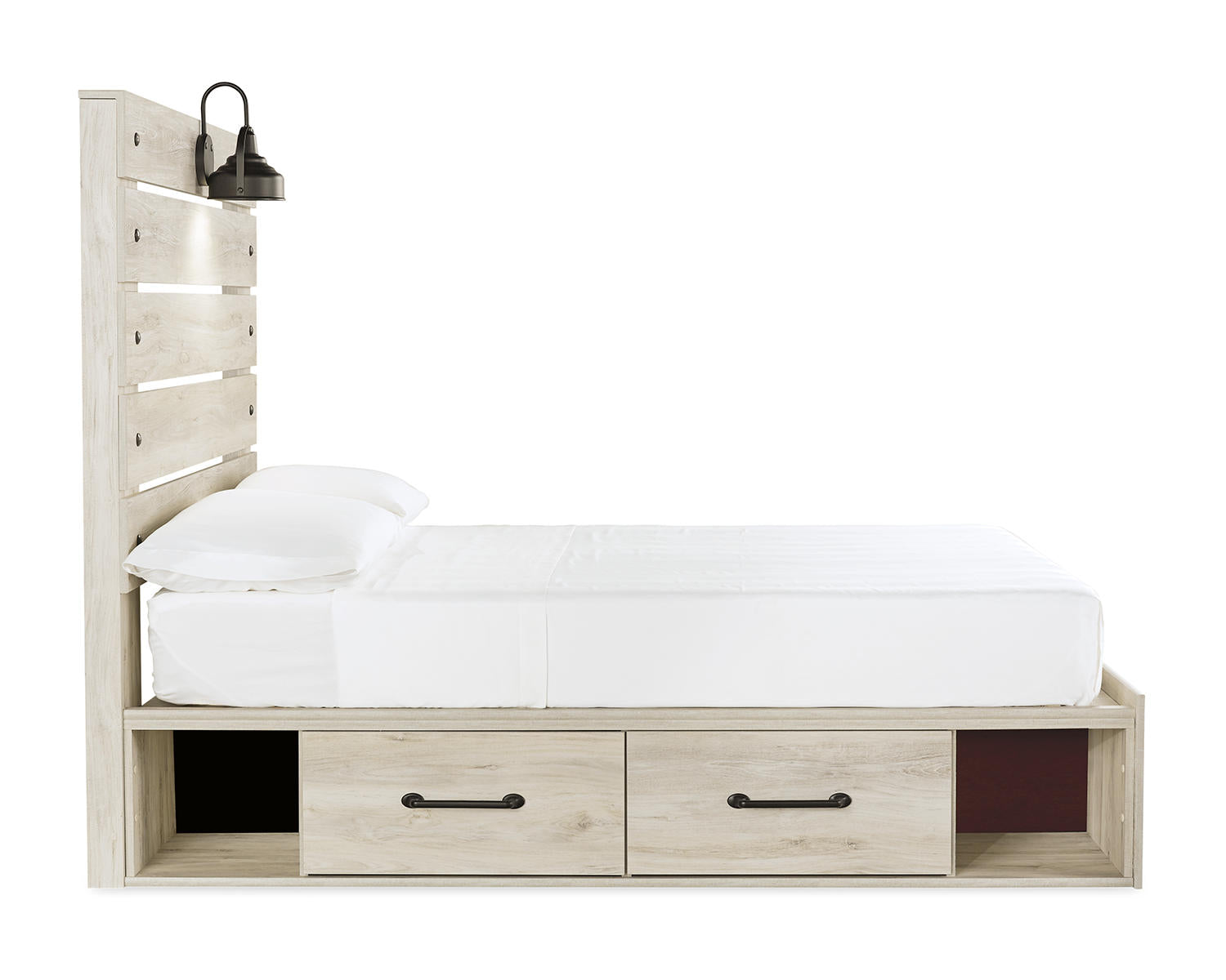 Cambeck Full Panel Storage Bed, Dresser, Mirror and Nightstand