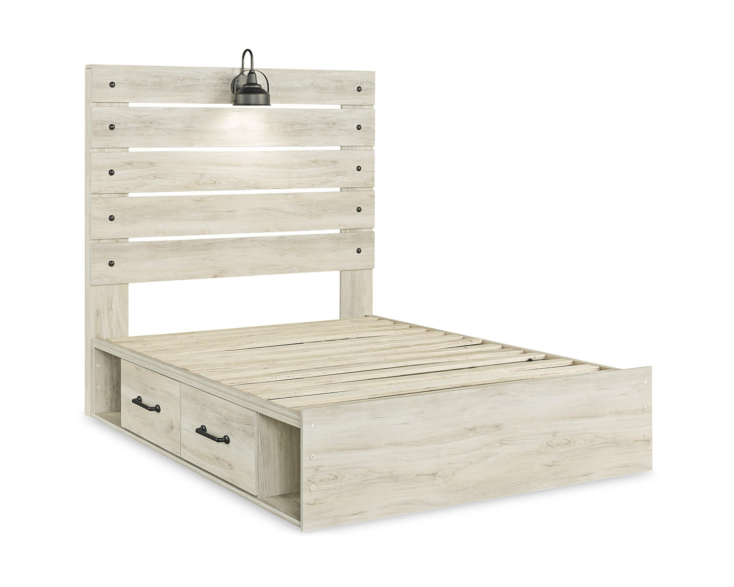 Cambeck Full Panel Bed with Storage, Chest and Nightstand