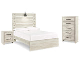 Cama completa, cómoda y mesita de noche Cambeck