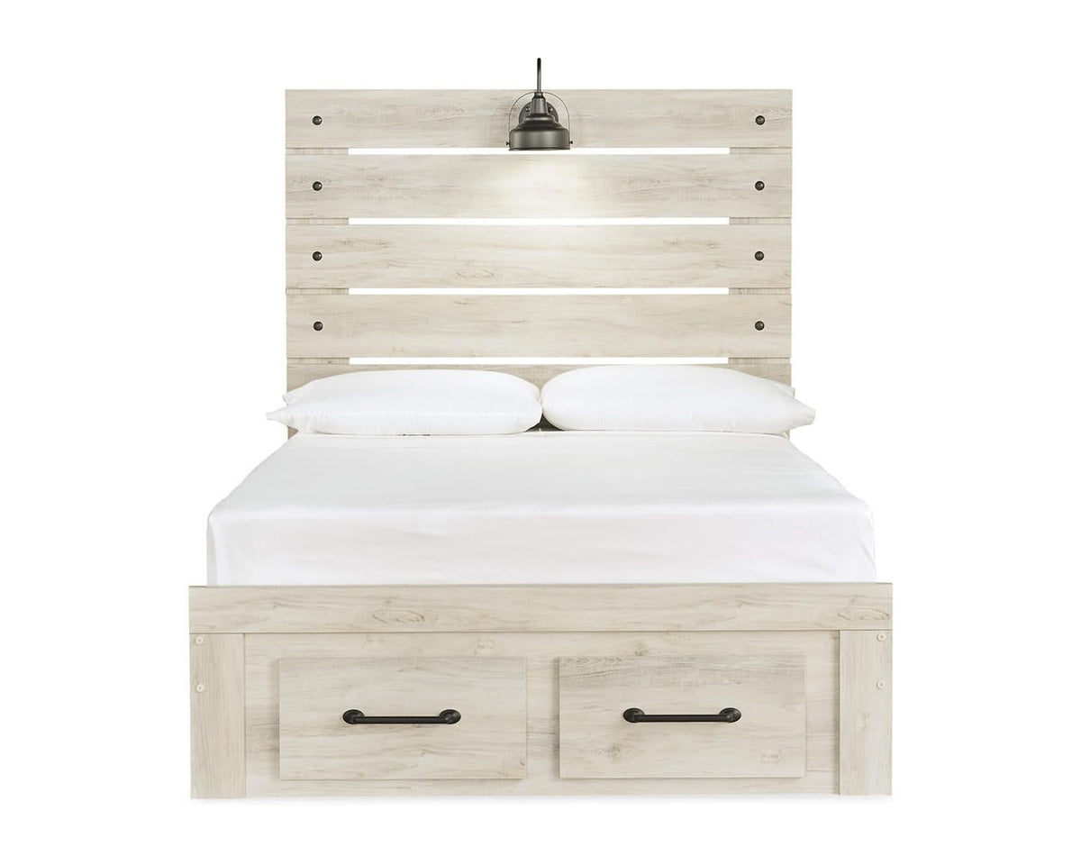 Cama completa Cambeck con tocador, espejo y mesita de noche
