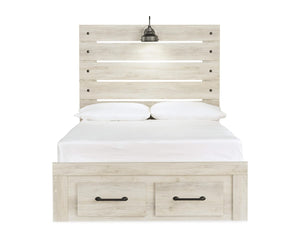 Cama completa Cambeck con tocador, espejo y mesita de noche