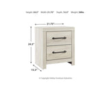 Cambeck Queen Panel Bed and 2 Nightstands