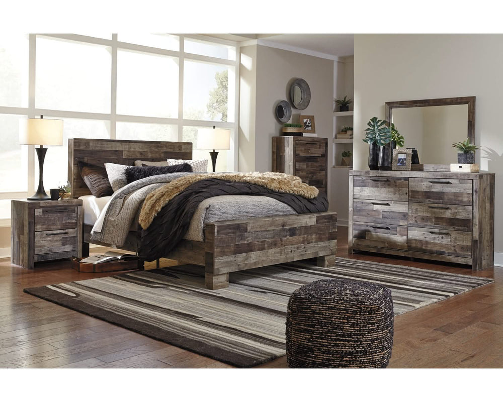 Cama Queen con paneles Derekson