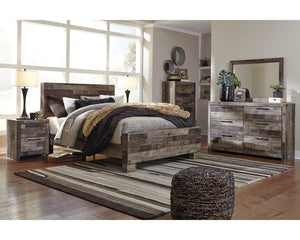 Cama Queen con paneles Derekson