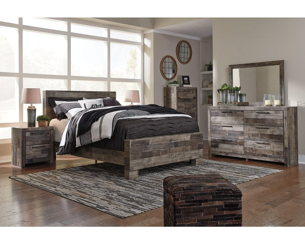 Cama Queen con paneles Derekson