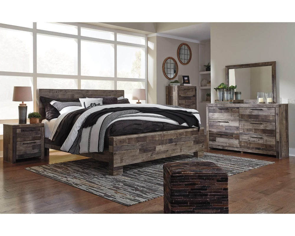 Cama Derekson King con paneles
