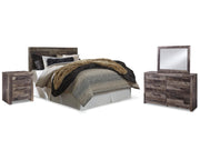 Derekson Queen Panel Headboard, Dresser, Mirror and Nightstand