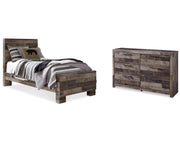 Derekson Twin Panel Bed and Dresser