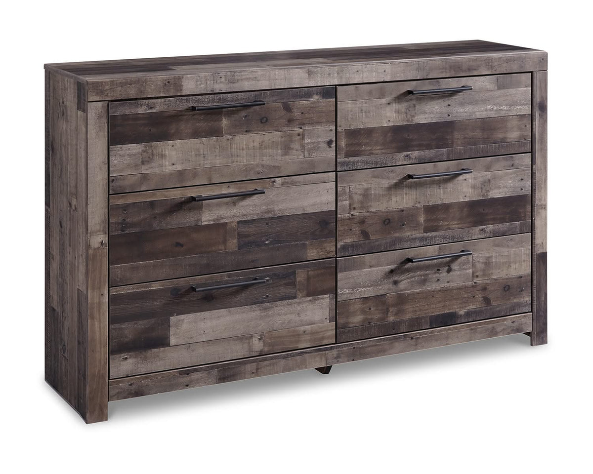 Derekson Full Panel Bed, Dresser and Chest