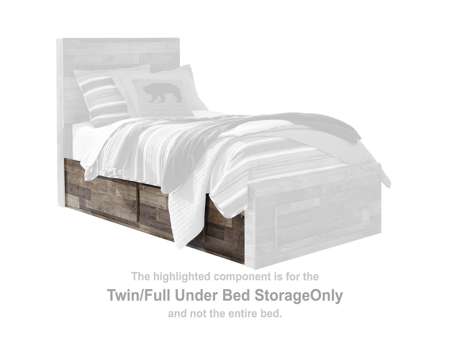 Derekson Twin/Full Under Bed Storage