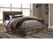 Derekson Queen Panel Bed with 6 Storage Drawers