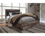 Derekson Queen Panel Bed with 2 Storage Drawers