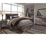 Derekson Queen Panel Bed with 4 Storage Drawers