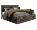 Derekson King Panel Bed with 4 Storage Drawers