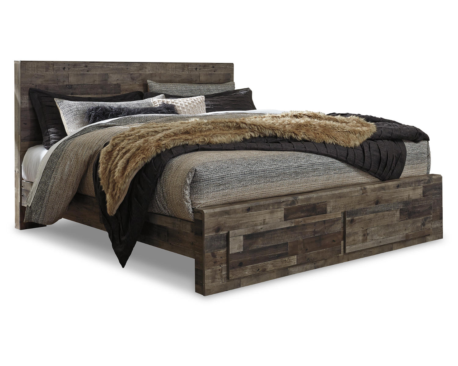 Derekson King Storage Bed, Dresser, Chest and 2 Nightstands