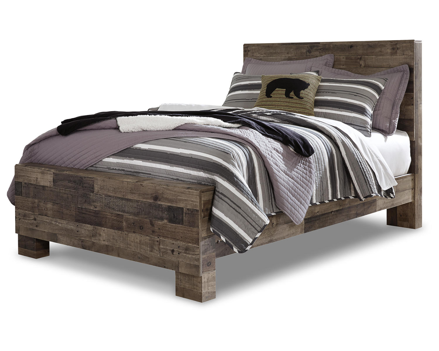Derekson Full Panel Bed, Dresser and Chest
