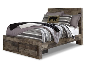 Cama Derekson de tamaño completo con dos cajones de almacenamiento