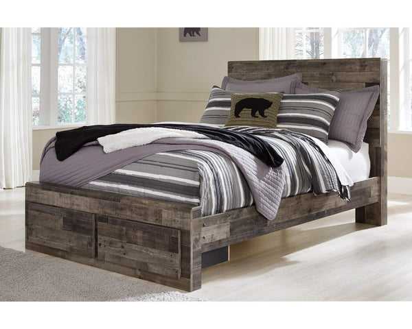 Cama Derekson de tamaño completo con dos cajones de almacenamiento