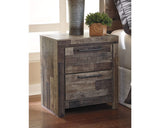 Derekson Queen Panel Storage Bed, Dresser, Mirror and 2 Nightstands