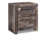 Derekson Queen Bed with Mirrored Dresser and Nightstand