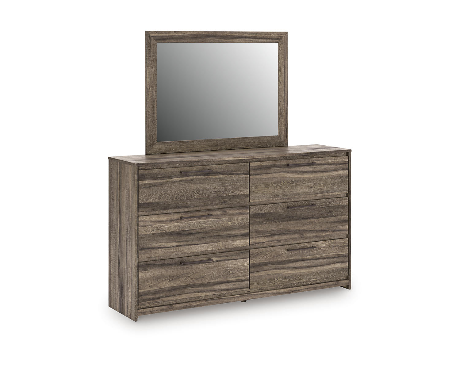 Elbrim Queen Panel Storage Bed, Dresser, Mirror and Nightstand
