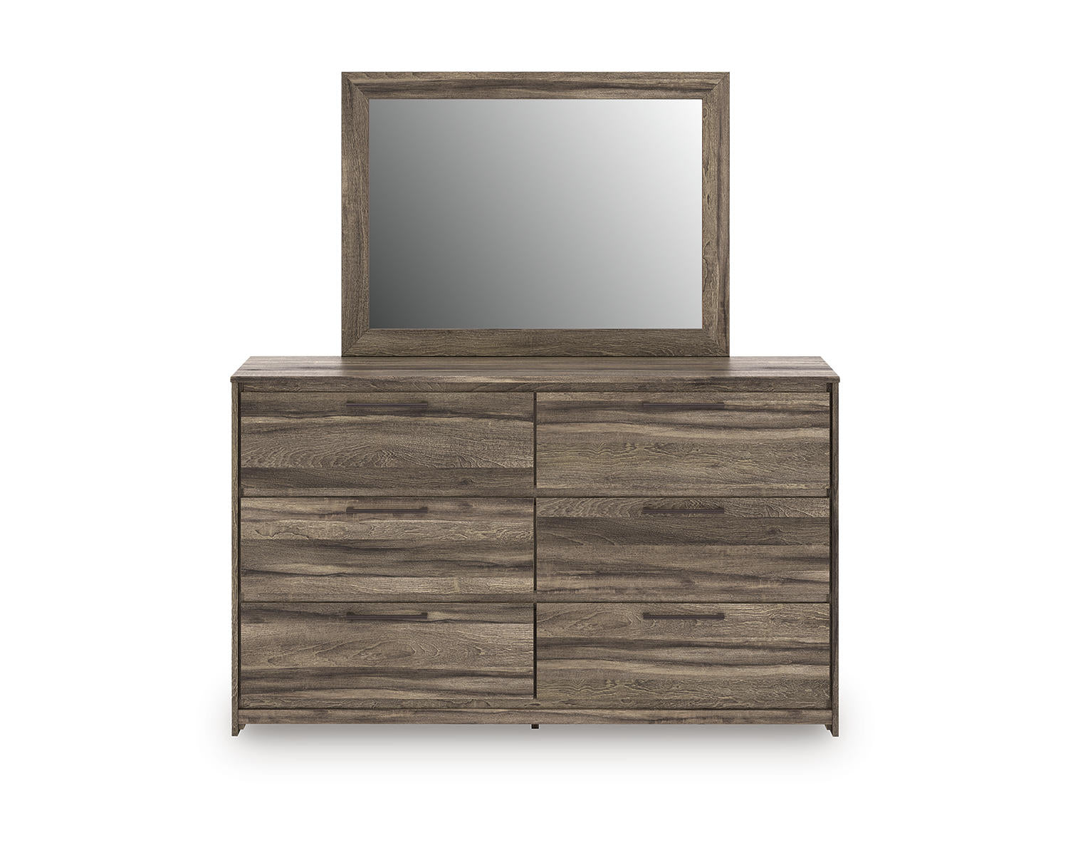 Elbrim Queen Panel Storage Bed, Dresser, Mirror and Nightstand