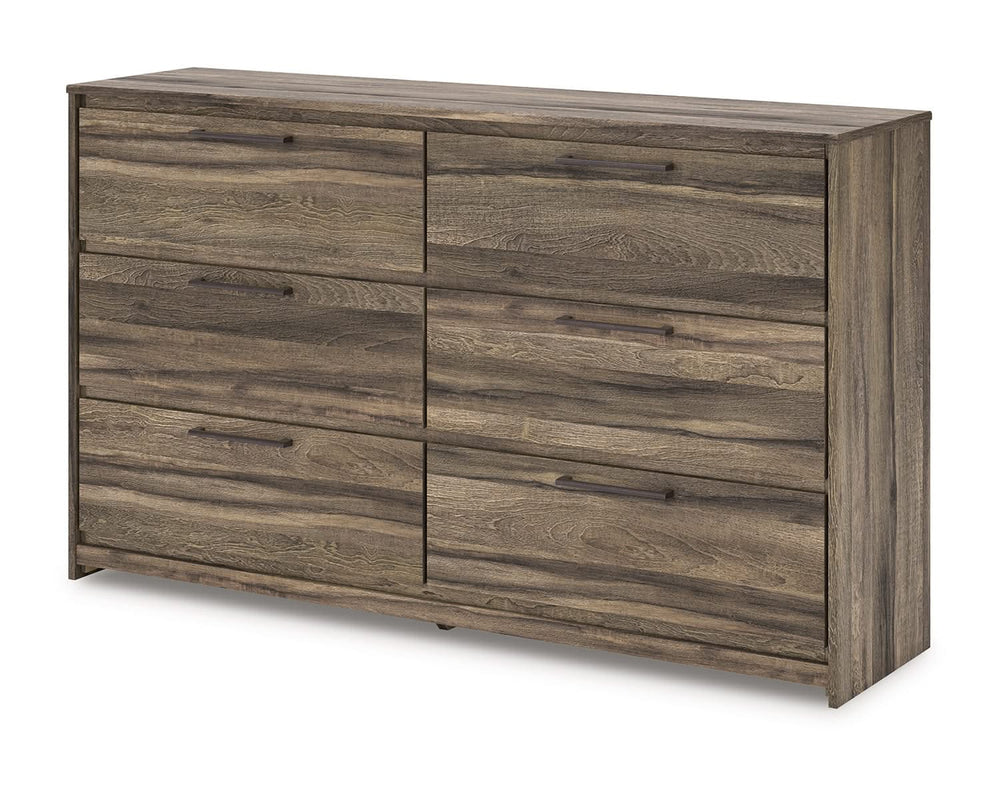 Cama Queen con almacenamiento, cómoda y mesita de noche Elbrim