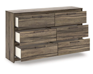 Cama Queen con almacenamiento, cómoda y mesita de noche Elbrim