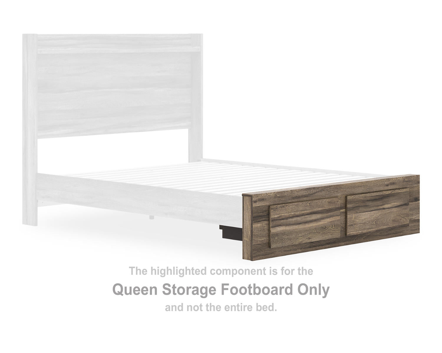 Elbrim Queen Storage Footboard