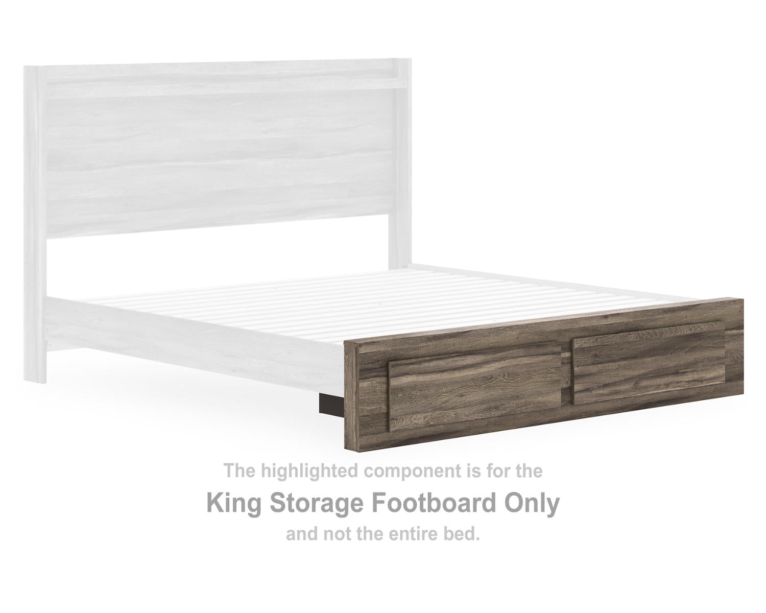 Elbrim King Storage Footboard