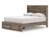 Cama Queen Elbrim con almacenamiento y paneles