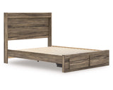 Cama Queen Elbrim con almacenamiento y paneles