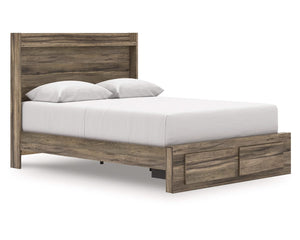 Cama Queen Elbrim con almacenamiento y paneles